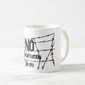 Tasse de café Pas de camps de concentration (Devant droit)