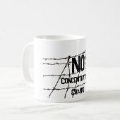Tasse de café Pas de camps de concentration (Devant gauche)