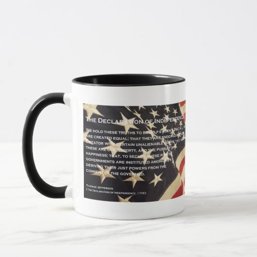 Tasse de café patriotique de "déclaration (Gauche)