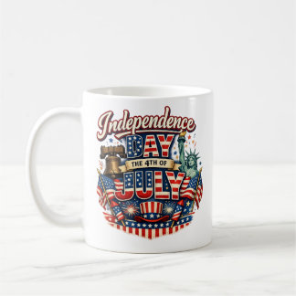 Tasse de café patriotique du 4 juillet