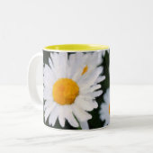 Tasse de café peinte de marguerite (Devant gauche)