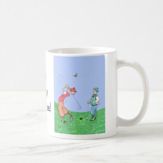 Tasse de café personnalisable de golf (Droite)