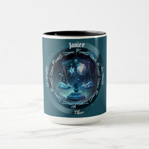 Tasse de café personnalisable Libra Zodiaque