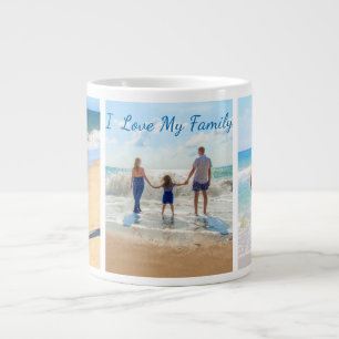 Tasse de café personnalisée avec collage de photos
