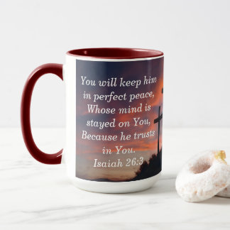 Tasse de café personnalisée avec Écriture Sainte F