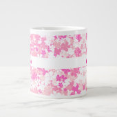 Tasse de café personnalisée avec fleurs roses (Devant)
