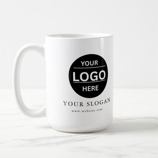 Tasse de café personnalisée avec logo d'entreprise (Gauche)