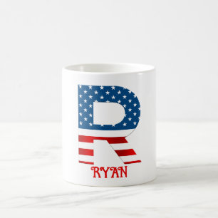 Tasse de café personnalisée avec monogramme du 14