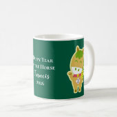 Tasse de café personnalisée avec nom et chance pou (Devant droit)