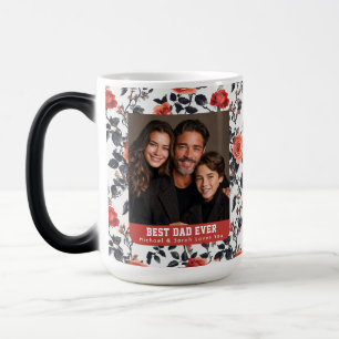 Tasse de café personnalisée avec photo de la fleur