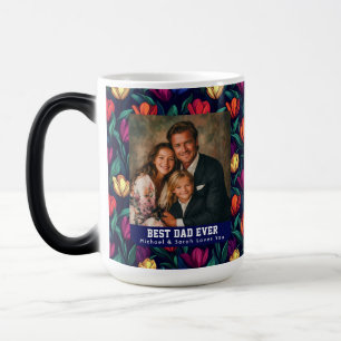 Tasse de café personnalisée avec tulipe artistique