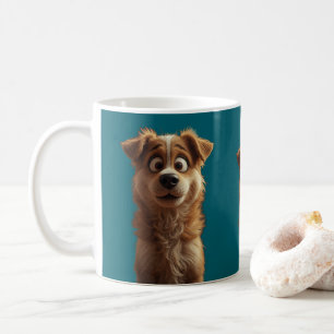 Tasse de café personnalisée avec un chien mignon –