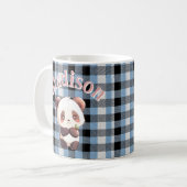 Tasse de café personnalisée avec un panda mignon (Devant gauche)