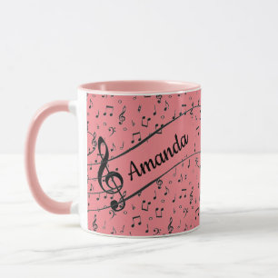 Tasse de café personnalisée Black Musical