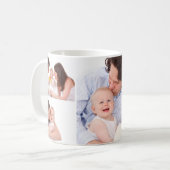 Tasse de café personnalisée de collage de photo de (Devant gauche)