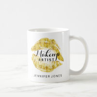 Tasse de café personnalisée de maquilleur
