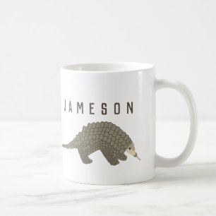 Tasse de café personnalisée de Pangolin