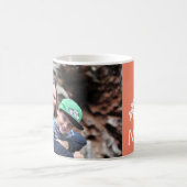 Tasse de café personnalisée de rose de pêche de (Centre)