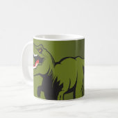 Tasse de café personnalisée de T-Rex (Devant gauche)