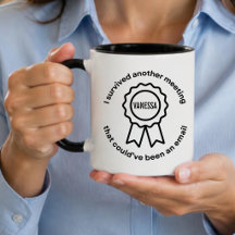 Tasse de café personnalisée drôle pour collègue mo