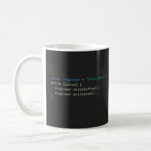 Tasse de café personnalisée drôle pour programmeur