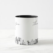 Tasse de café personnalisée minimale pour mariage  (Centre)