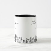 Tasse de café personnalisée minimale pour mariage  (Centre)