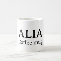 Tasse de café personnalisée minimaliste avec nom