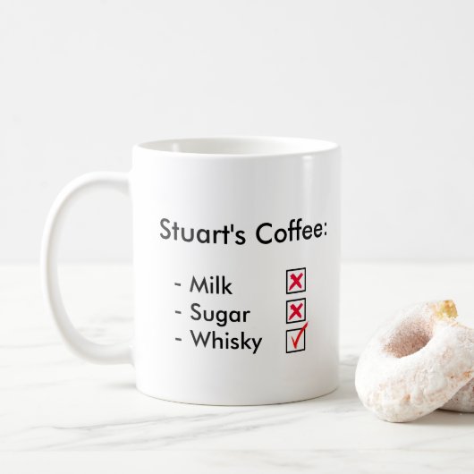Tasse de café personnalisée - nouveauté (Avec donut)