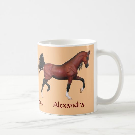 Tasse de café personnalisée par amant de cheval de (Droite)