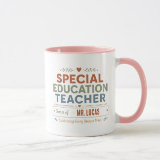 Tasse de café personnalisée pour enseignant en édu
