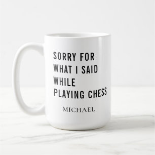 Tasse de café personnalisée pour joueur d'échecs