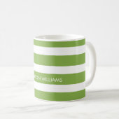 Tasse de café personnalisée rayée (Devant droit)