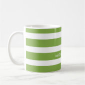 Tasse de café personnalisée rayée (Gauche)