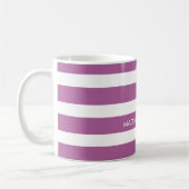 Tasse de café personnalisée rayée (Gauche)