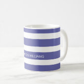 Tasse de café personnalisée rayée (Devant droit)