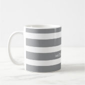 Tasse de café personnalisée rayée (Gauche)