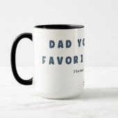 Tasse de café Personne préférée de Papa (Gauche)