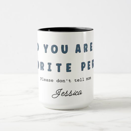 Tasse de café Personne préférée de Papa (Centre)