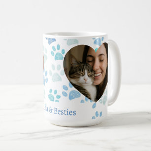 Tasse de café photo coeur pour amateur de chats pe