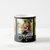 Tasse de café photo Maman a établi le script noir (Centre)