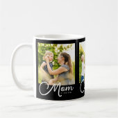 Tasse de café photo Maman a établi le script noir (Gauche)