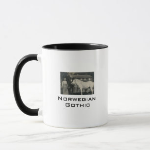 Tasse de café photo réaliste gothique norvégienne