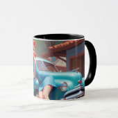 Tasse de café Pin Up Girl Super Cadeau ! (Devant droit)