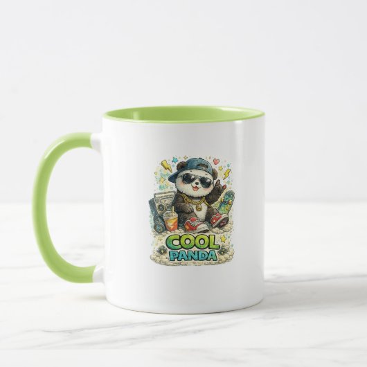 Tasse de café Planche à Roulettes Panda Cool (Gauche)