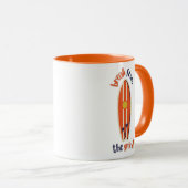 Tasse de café Planche de Surf (Devant droit)