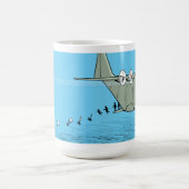 Tasse de café plate de bande dessinée de Hercule (Centre)