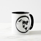Tasse de café plate de la terre (Devant droit)