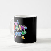 Tasse de café plus docile humaine minuscule drôle (Devant gauche)