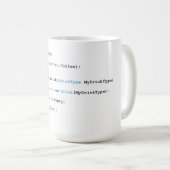 Tasse de café pointue de programmeurs de C (Devant droit)